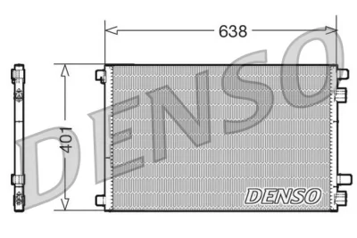 DCN23012 DENSO Конденсатор, кондиционер