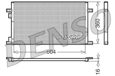 DCN23019 DENSO Конденсатор, кондиционер