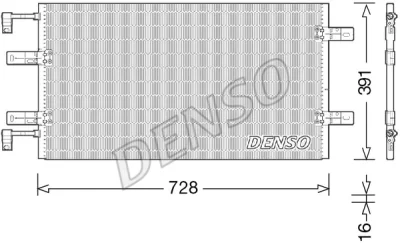 DCN23036 DENSO Конденсатор, кондиционер