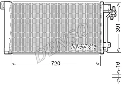 DCN32020 DENSO Конденсатор, кондиционер