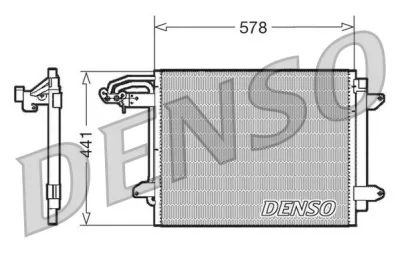 Конденсатор, кондиционер DENSO DCN32030