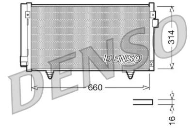 DCN36003 DENSO Конденсатор, кондиционер
