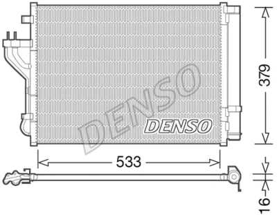 DCN41004 DENSO Конденсатор, кондиционер
