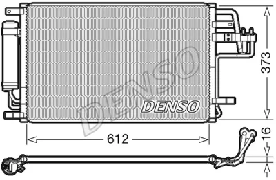 DCN41007 DENSO Конденсатор, кондиционер