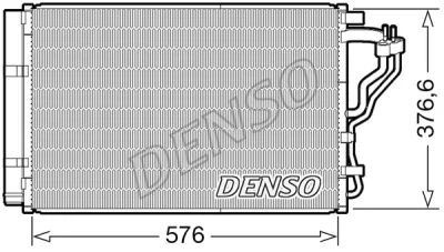 DCN43008 DENSO Конденсатор, кондиционер