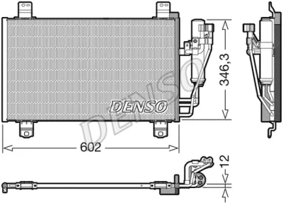 DCN44017 DENSO Конденсатор, кондиционер