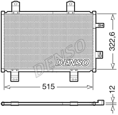 DCN44018 DENSO Конденсатор, кондиционер