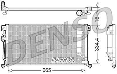 DCN45003 DENSO Конденсатор, кондиционер