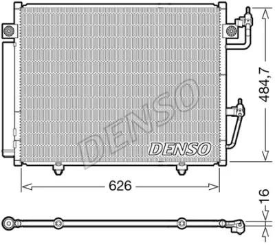 DCN45009 DENSO Конденсатор, кондиционер