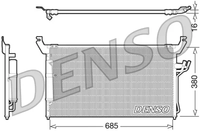 Конденсатор, кондиционер DENSO DCN46013