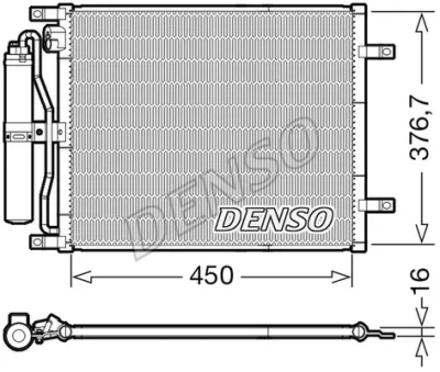 DCN46029 DENSO Конденсатор, кондиционер