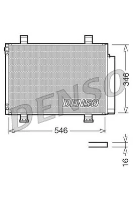 DCN47001 DENSO Конденсатор, кондиционер