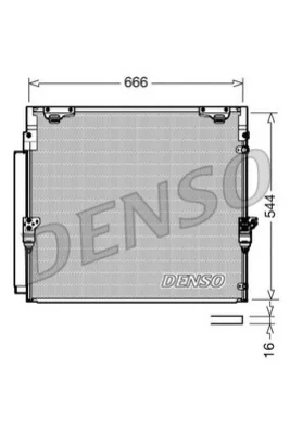 Конденсатор, кондиционер DENSO DCN50036