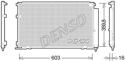 DCN50047 DENSO Конденсатор, кондиционер