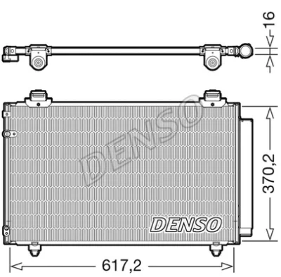 DCN50112 DENSO Конденсатор, кондиционер