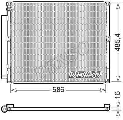 DCN50113 DENSO Конденсатор, кондиционер