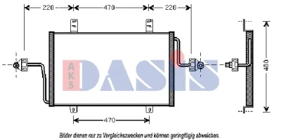 182450N AKS DASIS Конденсатор, кондиционер