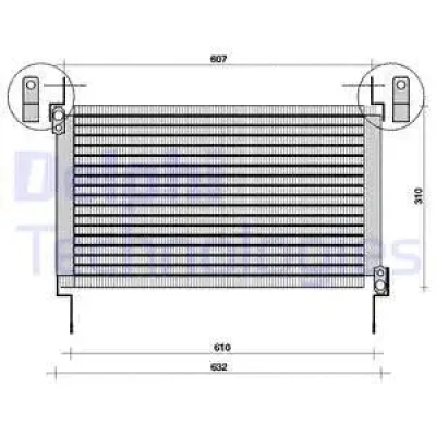 TSP0225007 DELPHI Конденсатор, кондиционер