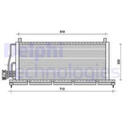 TSP0225046 DELPHI Конденсатор, кондиционер