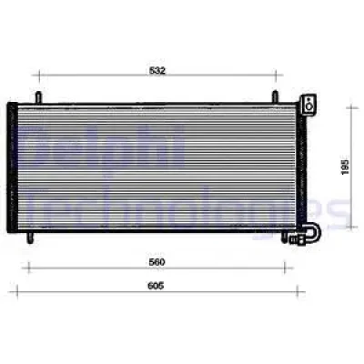 TSP0225090 DELPHI Конденсатор, кондиционер