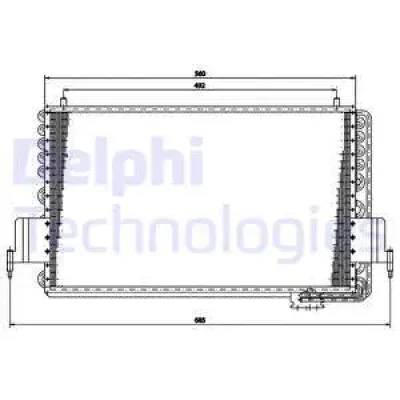 TSP0225159 DELPHI Конденсатор, кондиционер