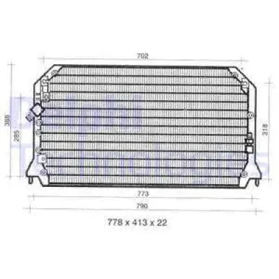 TSP0225309 DELPHI Конденсатор, кондиционер