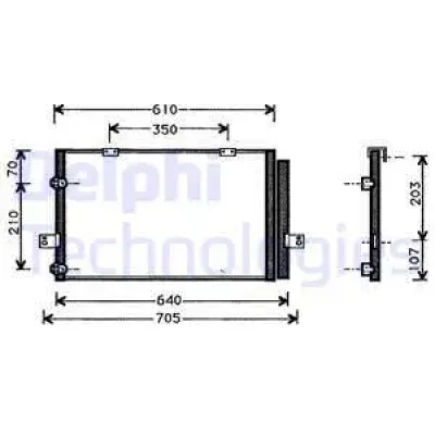 TSP0225367 DELPHI Конденсатор, кондиционер