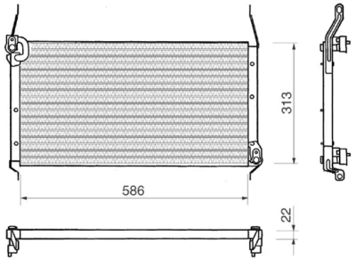 350203150000 MAGNETI MARELLI Конденсатор, кондиционер