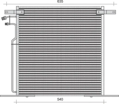 350203283000 MAGNETI MARELLI Конденсатор, кондиционер