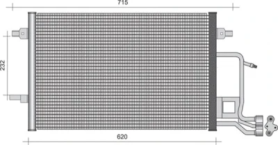 350203362000 MAGNETI MARELLI Конденсатор, кондиционер