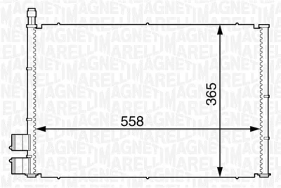 350203605000 MAGNETI MARELLI Конденсатор, кондиционер