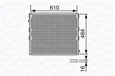 350203683000 MAGNETI MARELLI Конденсатор, кондиционер