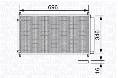 350203685000 MAGNETI MARELLI Конденсатор, кондиционер