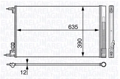 350203713000 MAGNETI MARELLI Конденсатор, кондиционер