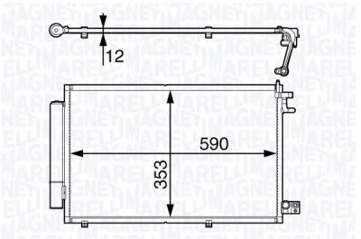 350203720000 MAGNETI MARELLI Конденсатор, кондиционер