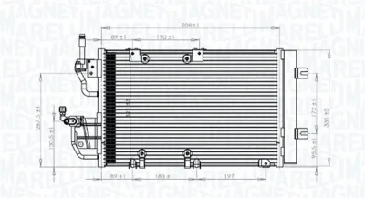 350203771000 MAGNETI MARELLI Конденсатор, кондиционер