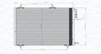 350203816000 MAGNETI MARELLI Конденсатор, кондиционер