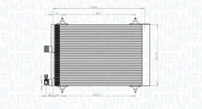 350203839000 MAGNETI MARELLI Конденсатор, кондиционер