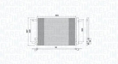 Конденсатор, кондиционер MAGNETI MARELLI 350203964000