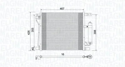 350203992000 MAGNETI MARELLI Конденсатор, кондиционер