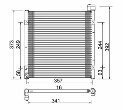 359003220690 MAGNETI MARELLI Конденсатор, кондиционер