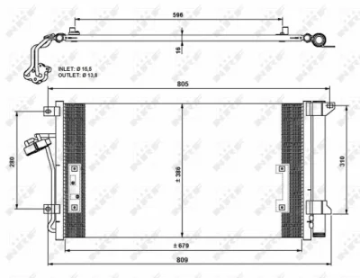 Конденсатор, кондиционер NRF 35639