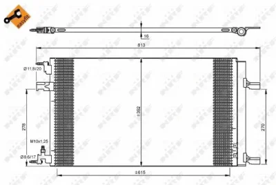 35919 NRF Конденсатор, кондиционер