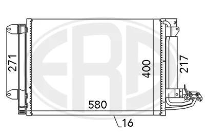 Конденсатор, кондиционер ERA 667003