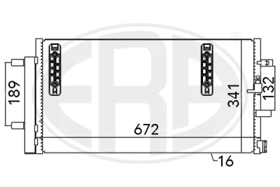 667048 ERA Конденсатор, кондиционер