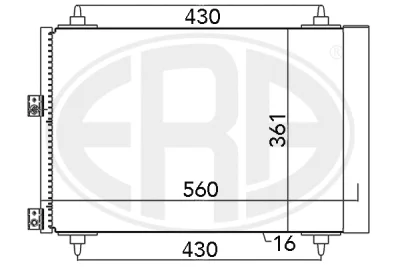 667071 ERA Конденсатор, кондиционер