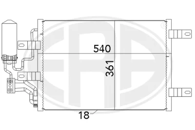 667077 ERA Конденсатор, кондиционер