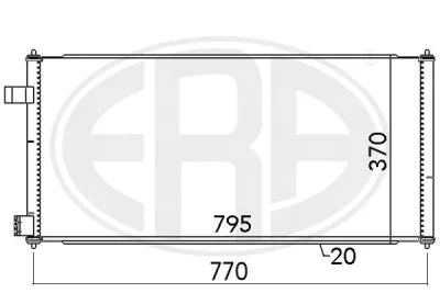 667091 ERA Конденсатор, кондиционер