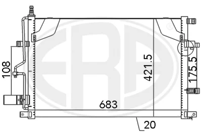 Конденсатор, кондиционер ERA 667124