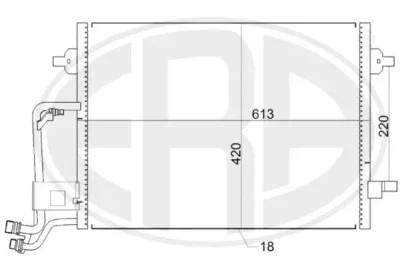 667153 ERA Конденсатор, кондиционер